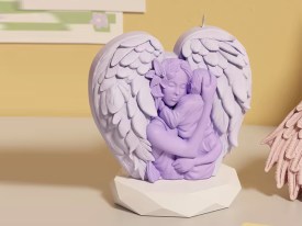 Molde silicona mama con hijo y alas 